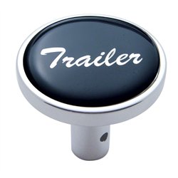 UP23342-"Trailer" Long Air Valve Knob - Black Glossy Sticker