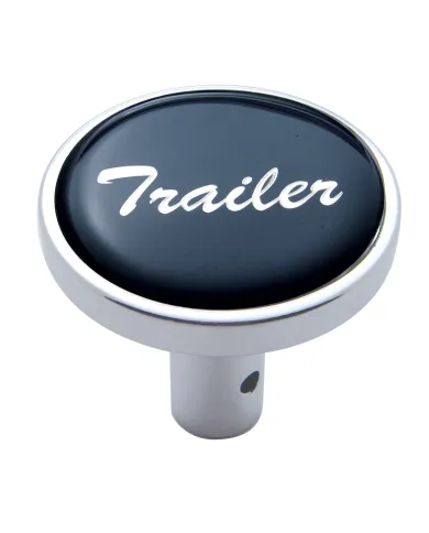 UP23342-"Trailer" Long Air Valve Knob - Black Glossy Sticker