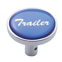 UP23343-"Trailer" Long Air Valve Knob - Blue Glossy Sticker