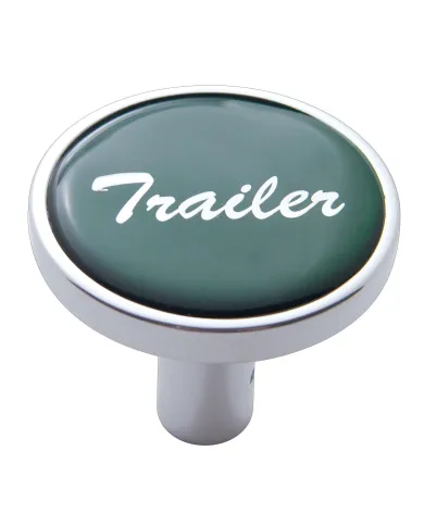 UP23344-"Trailer" Long Air Valve Knob - Green Glossy Sticker