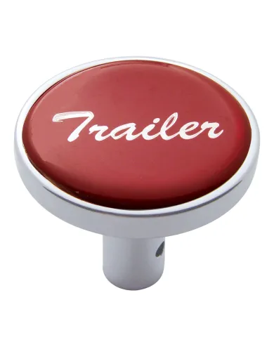 UP23346-"Trailer" Long Air Valve Knob - Red Glossy Sticker
