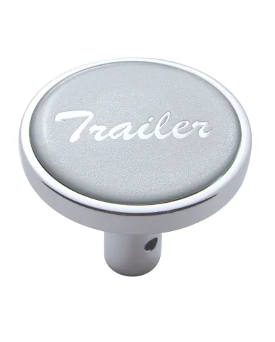 UP23347-"Trailer" Long Air Valve Knob - Silver Glossy Sticker