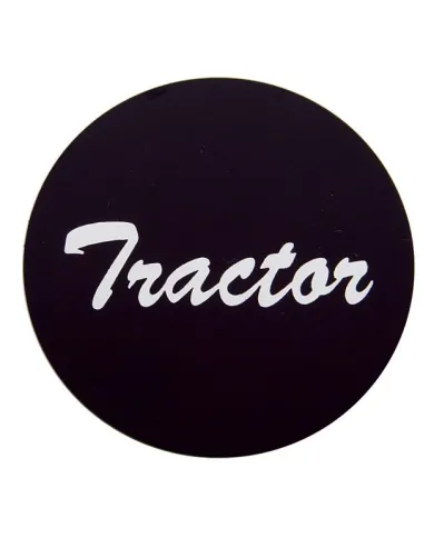 UP23010-2K-"Tractor" Aluminum Air Valve Knob Sticker Only - Black