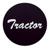 UP23010-2K-"Tractor" Aluminum Air Valve Knob Sticker Only - Black