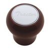 UP23358-"Tractor" Wood Air Valve Knob - Stainless Plaque