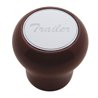 UP23359-"Trailer" Wood Air Valve Knob - Stainless Plaque