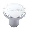 UP23364-Aluminum Screw-On Air Valve Knob With Stainless Tractor Plaque - Chrome