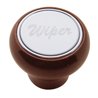 UP23378-Wood Deluxe Dash Knob With "Wiper" Stainless Plaque