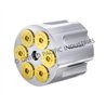 UP23399-Chrome Aluminum Gun Barrel Air Valve Knob - Screw-On