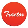 UP23010-2R-"Tractor" Aluminum Air Valve Knob Sticker Only - Red