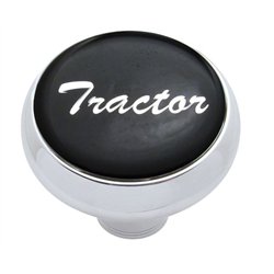 UP23400-"Tractor" Deluxe Air Valve Knob - Black Glossy Sticker