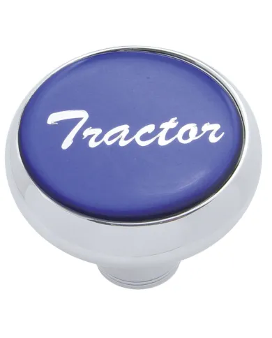 UP23401-"Tractor" Deluxe Air Valve Knob - Blue Glossy Sticker