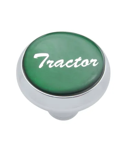 UP23402-"Tractor" Deluxe Air Valve Knob - Green Glossy Sticker