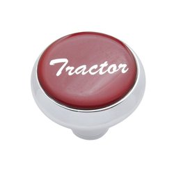 UP23404-"Tractor" Deluxe Air Valve Knob - Red Glossy Sticker