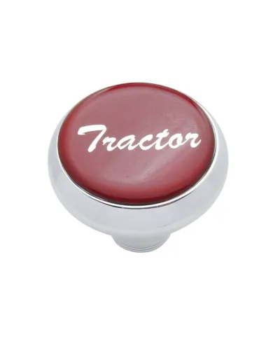 UP23404-"Tractor" Deluxe Air Valve Knob - Red Glossy Sticker
