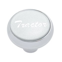 UP23405-"Tractor" Deluxe Air Valve Knob - Silver Glossy Sticker