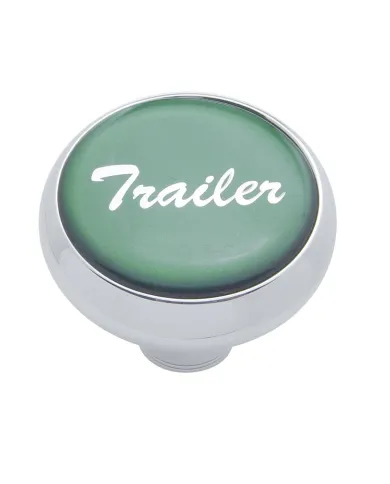 UP23408-"Trailer" Deluxe Air Valve Knob - Green Glossy Sticker