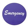 UP23010-4P-"Emergency" Aluminum Air Valve Knob Sticker Only - Purple