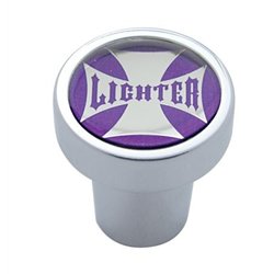 UP23503-Cigarette Lighter Knob - Purple Maltese Cross Sticker