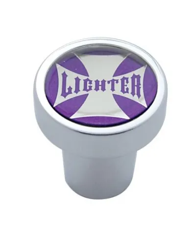UP23503-Cigarette Lighter Knob - Purple Maltese Cross Sticker