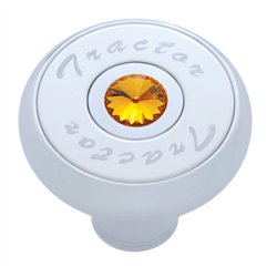 UP23510-"Tractor" Deluxe Air Valve Knob - Amber Crystal