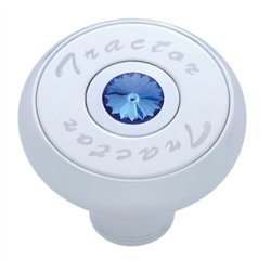 UP23511-"Tractor" Deluxe Air Valve Knob - Blue Crystal