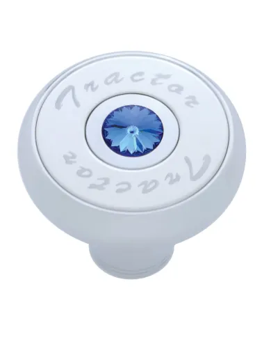 UP23511-"Tractor" Deluxe Air Valve Knob - Blue Crystal