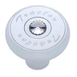 UP23512-"Tractor" Deluxe Air Valve Knob - Clear Crystal