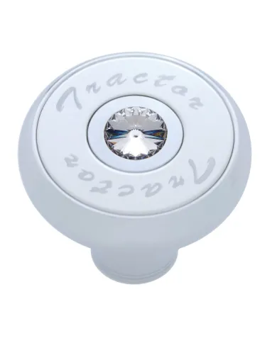 UP23512-"Tractor" Deluxe Air Valve Knob - Clear Crystal