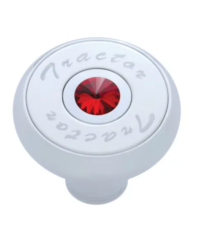 UP23515-"Tractor" Deluxe Air Valve Knob - Red Crystal