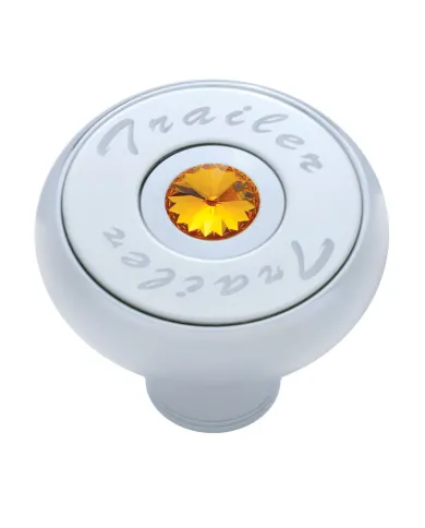 UP23516-"Trailer" Deluxe Air Valve Knob - Amber Crystal