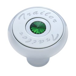 UP23519-"Trailer" Deluxe Air Valve Knob - Green Crystal