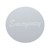 UP23010-4S-"Emergency" Aluminum Air Valve Knob Sticker Only - Silver