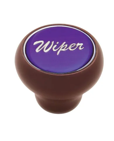 UP23557-"Wiper" Wood Deluxe Dash Knob - Purple Glossy Sticker