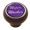 UP23563-"Wiper/Washer" Wood Deluxe Dash Knob - Purple Glossy Sticker