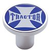 UP23655-"Tractor" Air Valve Knob - Blue Maltese Cross Sticker