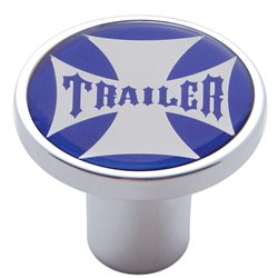 UP23661-"Trailer" Air Valve Knob - Blue Maltese Cross Sticker