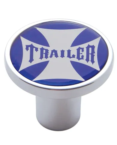 UP23661-"Trailer" Air Valve Knob - Blue Maltese Cross Sticker