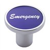 UP23028-"Emergency" Air Valve Knob - Purple Aluminum Sticker