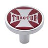 UP23673-"Tractor" Long Air Valve Knob - Red Maltese Cross Sticker