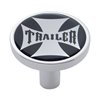 UP23675-"Trailer" Long Air Valve Knob - Black Maltese Cross Sticker