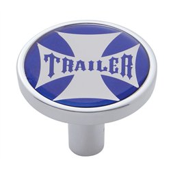 UP23676-"Trailer" Long Air Valve Knob - Blue Maltese Cross Sticker