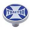UP23682-"Tractor" Short Air Valve Knob - Blue Maltese Cross Sticker