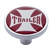 UP23685-"Tractor" Short Air Valve Knob - Red Maltese Cross Sticker