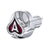 UP23699-Ace Of Spades Air Valve Knob - Chrome With Red Inlay