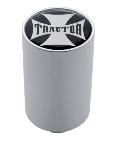 UP23712-"Tractor" 3" Air Valve Knob - Black Maltese Cross Sticker