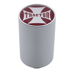 UP23716-"Tractor" 3" Air Valve Knob - Red Maltese Cross Sticker