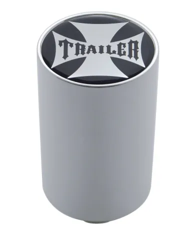 UP23718-"Trailer" 3" Air Valve Knob - Black Maltese Cross Sticker