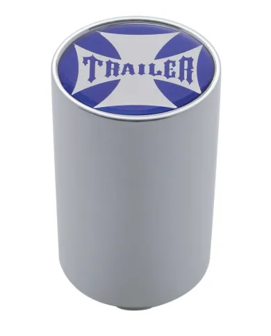 UP23719-"Trailer" 3" Air Valve Knob - Blue Maltese Cross Sticker