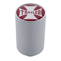 UP23722-"Trailer" 3" Air Valve Knob - Red Maltese Cross Sticker